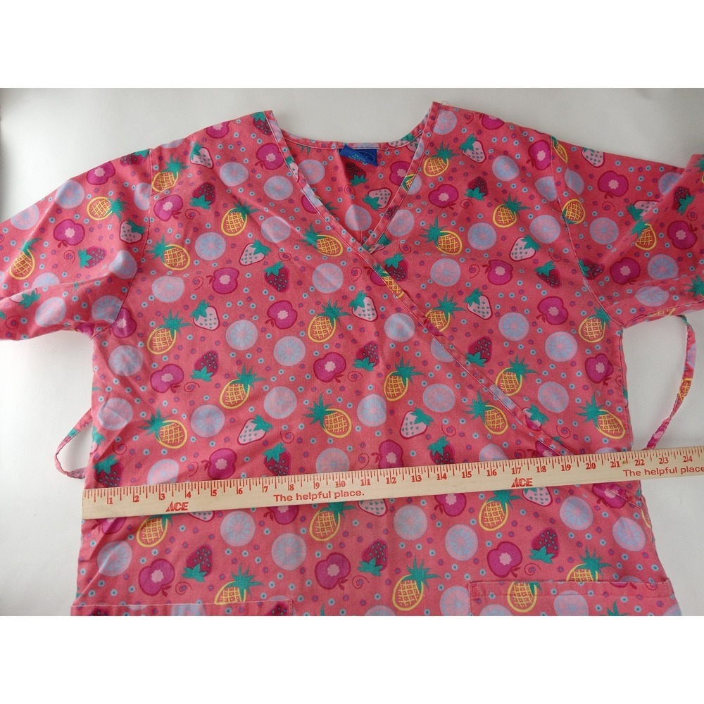 Lot of 2 Carol's Scrubs, The Scrubs  Co Women's Size Large  V-Neck Top - Picture 5 of 15